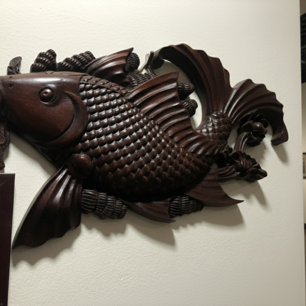 Tranh Gỗ Cá Chép